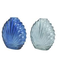 Vază decorativă Zoe - albastru, Basics, sticlă (12,6/5,7/13,5cm)