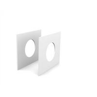 Bettseiten 2-tlg. Weiß - Weiß, Design, Holzwerkstoff (90/90/2,5cm) - Livetastic