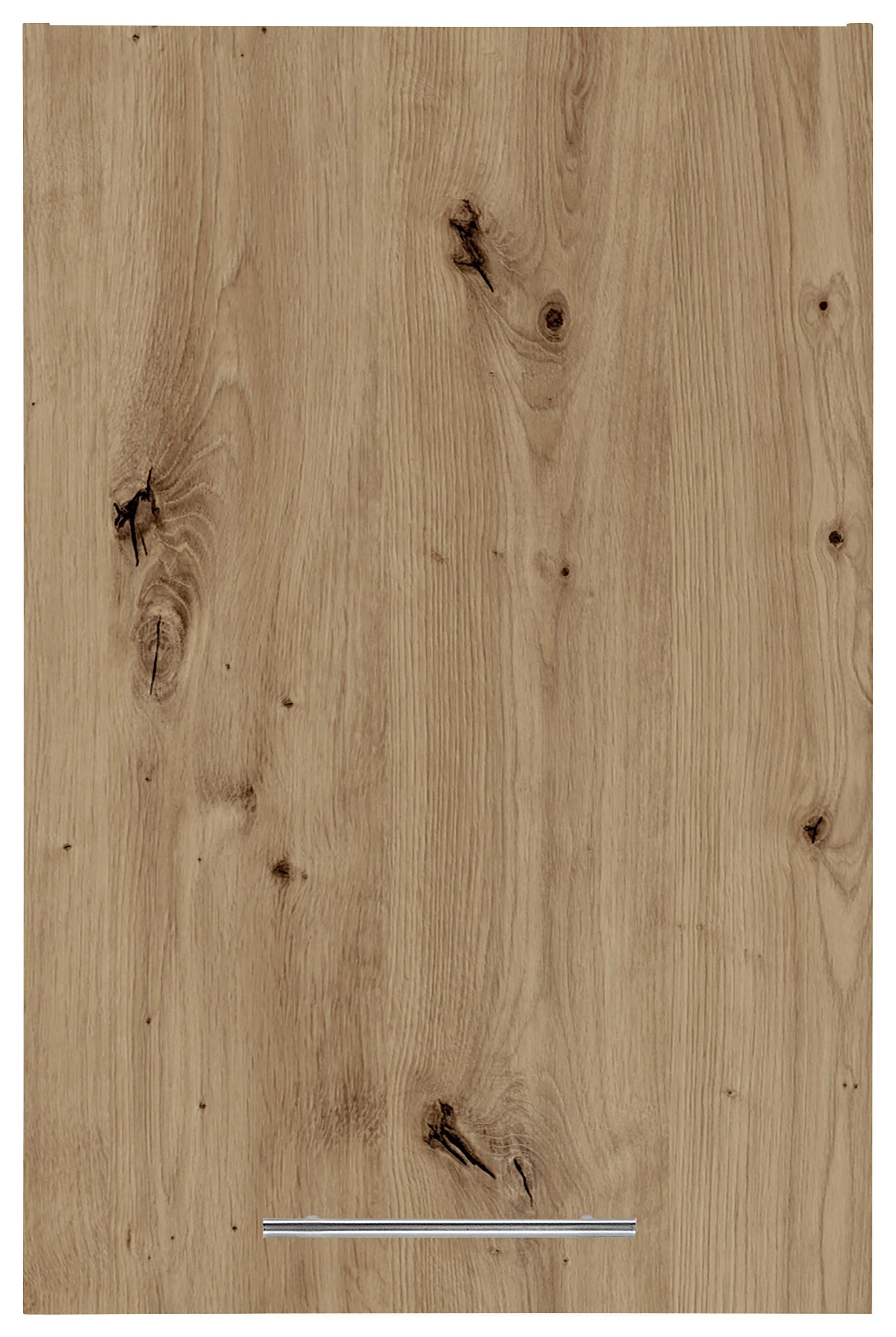 Aufsatzschrank Aileen Eiche Artisan - Chromfarben/Eiche Artisan, KONVENTIONELL, Holzwerkstoff/Metall (50/76/68cm) - Mömax