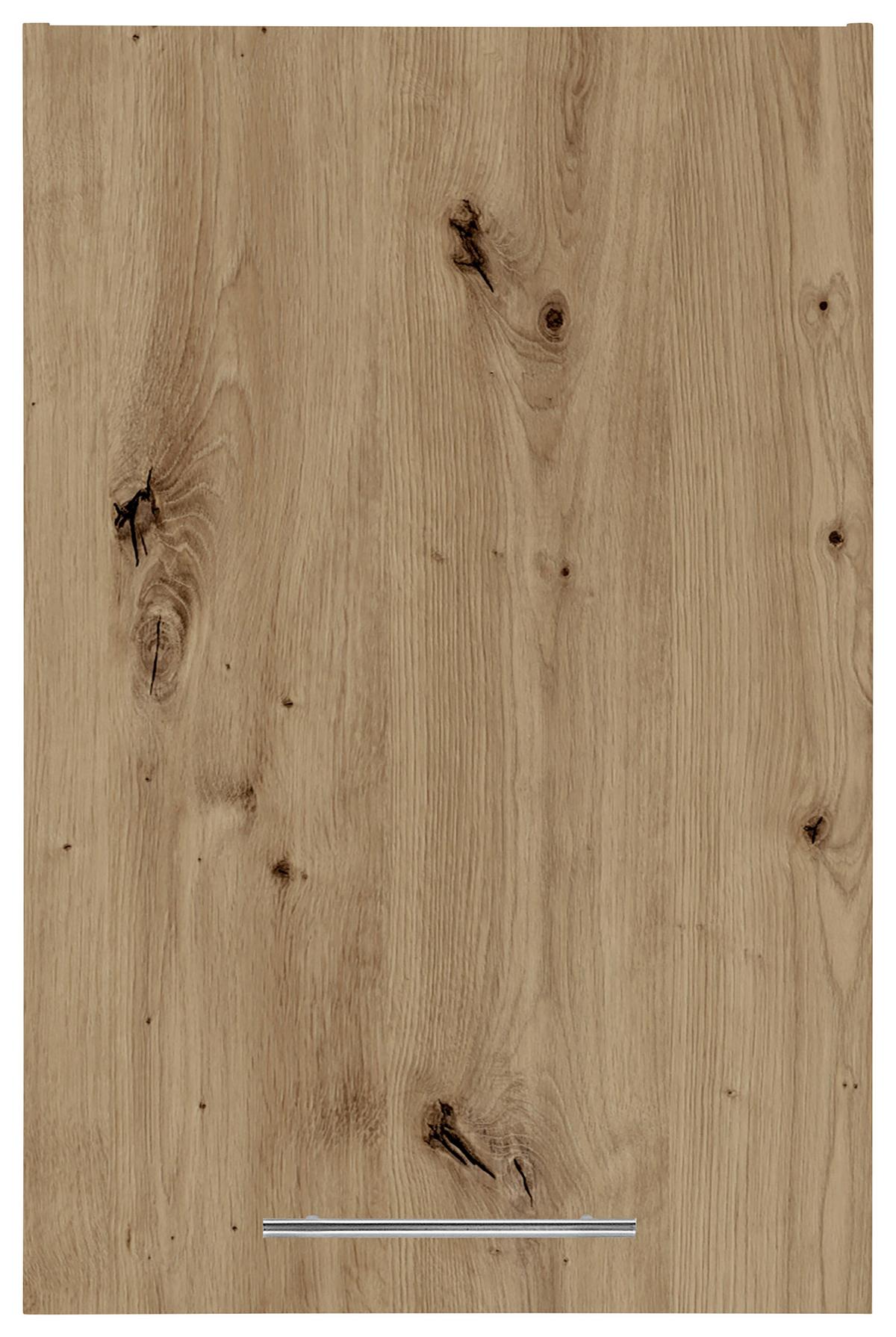 Aufsatzschrank Aileen Eiche Artisan - Chromfarben/Eiche Artisan, KONVENTIONELL, Holzwerkstoff/Metall (50/76/68cm) - Mömax