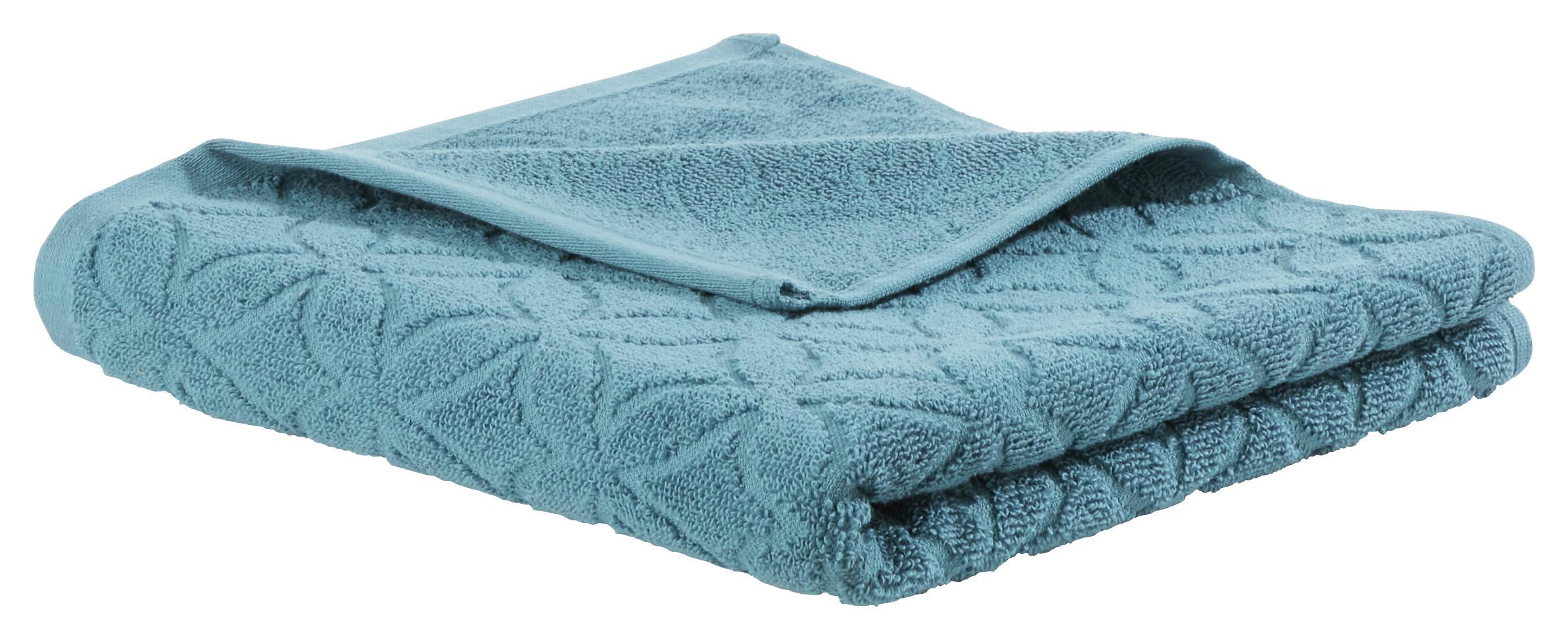 Handtuch Naime in Blau ca. 50x100cm - Blau, Lifestyle, Textil (50/100cm) - Modern Living