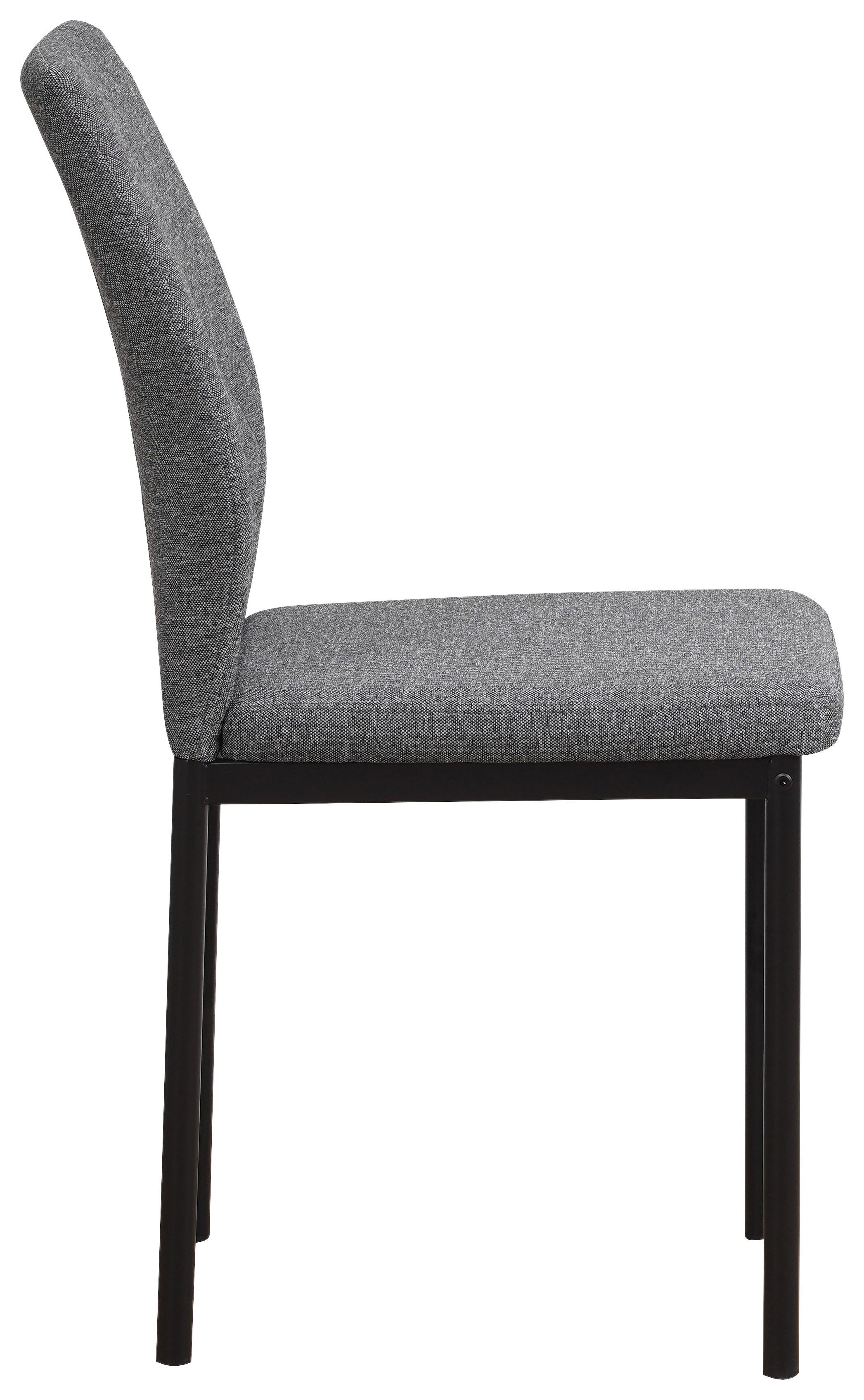 STOL MIA -BASED- - grå/svart, Basics, metall/textil (44/90/56cm) - Based