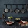 Bratpfanne Black Line in Schwarz Ø 24cm - Schwarz, KONVENTIONELL, Kunststoff/Metall (24/5cm) - Gourmesto