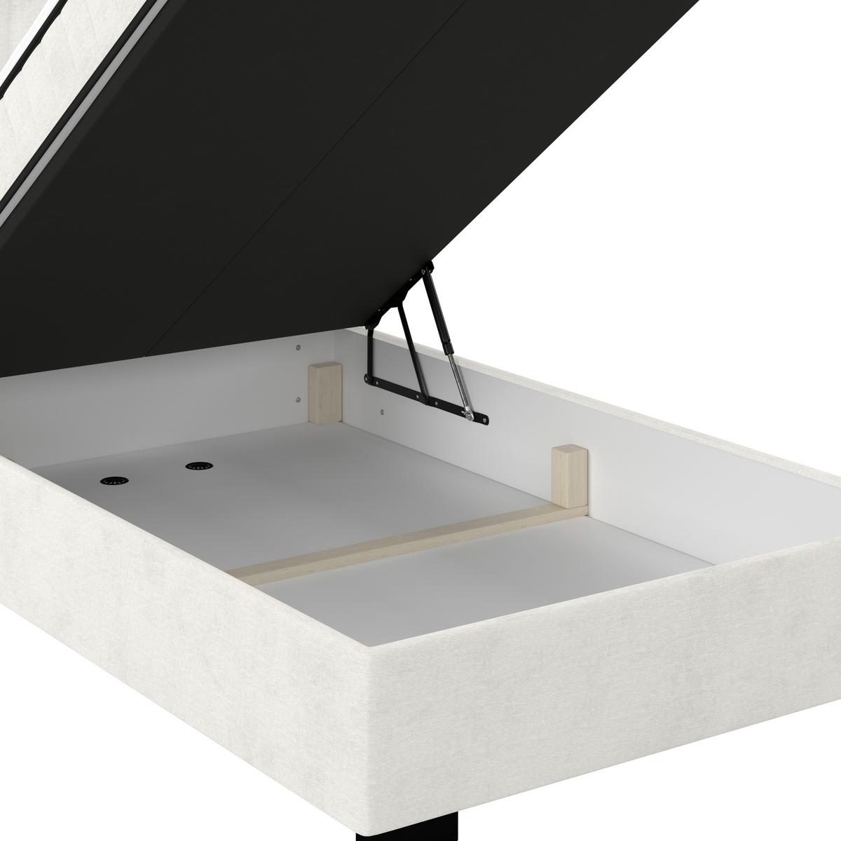Box Krevet Maya C - crna/krem, Moderno, drvni materijal/drvo (100/200cm) - Modern Living
