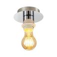 Deckenleuchte Lara, max. 60 Watt - Silberfarben, Metall (16/18cm) - Mömax modern living Deckenleuchte Lara, max. 60 Watt - Silberfarben, Metall (16/18cm) - Mömax modern living