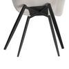 CHAISE SURI - gris clair/noir, MODERN, métal/textile (46/88/62cm) - Bessagi Home