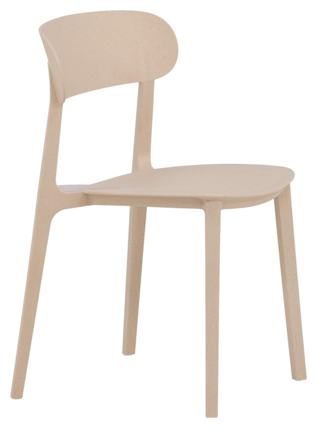 Stuhl-2er Set Åstol ca. 50x78,5x52 cm Beige - Beige, Design, Holz/Kunststoff (50/78,5/52cm) - Livetastic