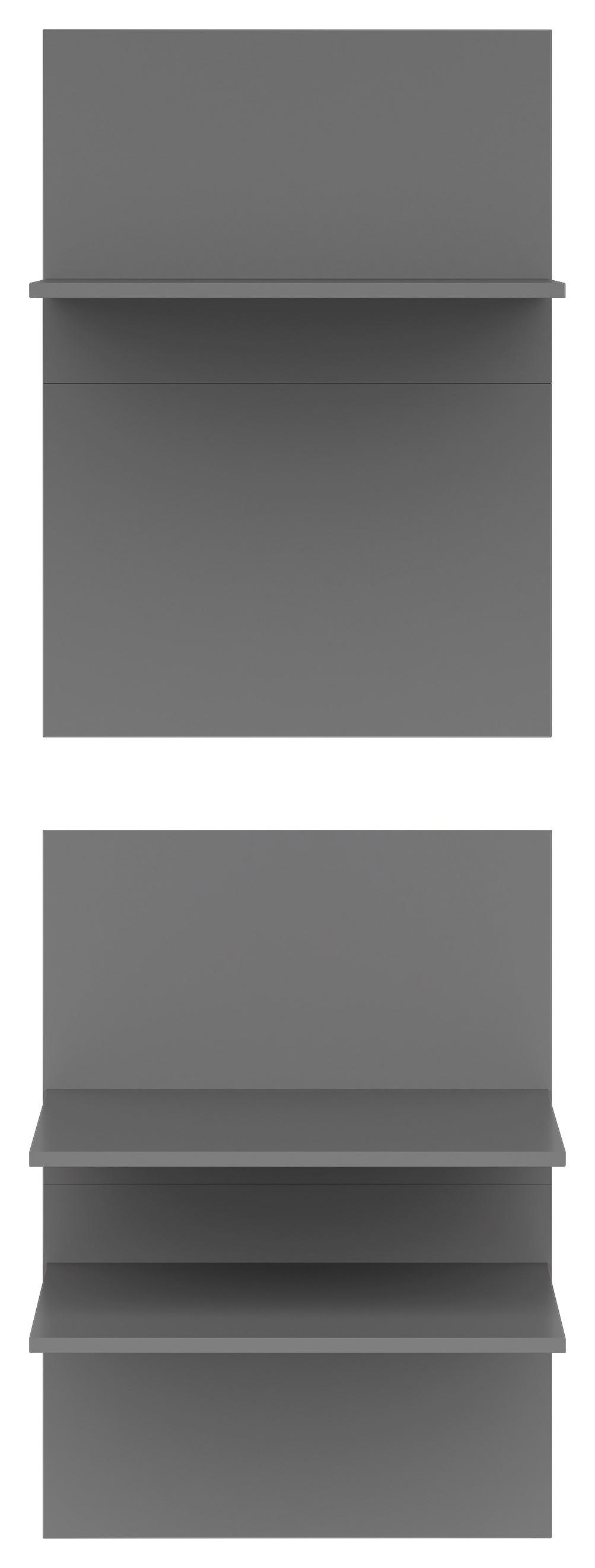 Einlegebodenset K49-POL357/49 Graphitfarben, - Graphitfarben, Basics, Holzwerkstoff (57,8/80,3/48,9cm) - Visiona