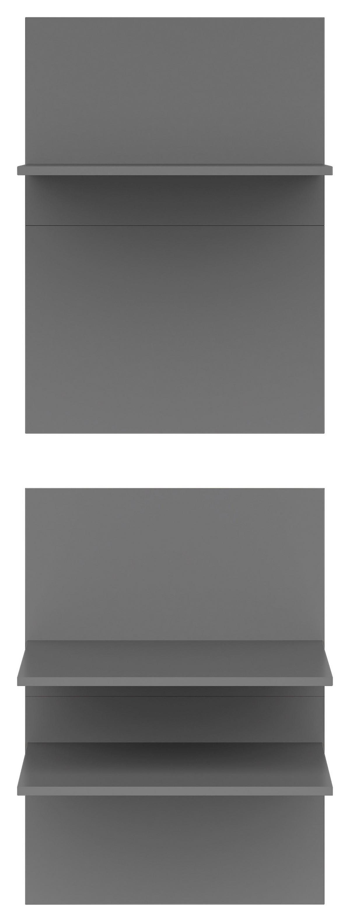 Einlegebodenset K49-POL357/49 Graphitfarben, - Graphitfarben, Basics, Holzwerkstoff (57,8/80,3/48,9cm) - Visiona