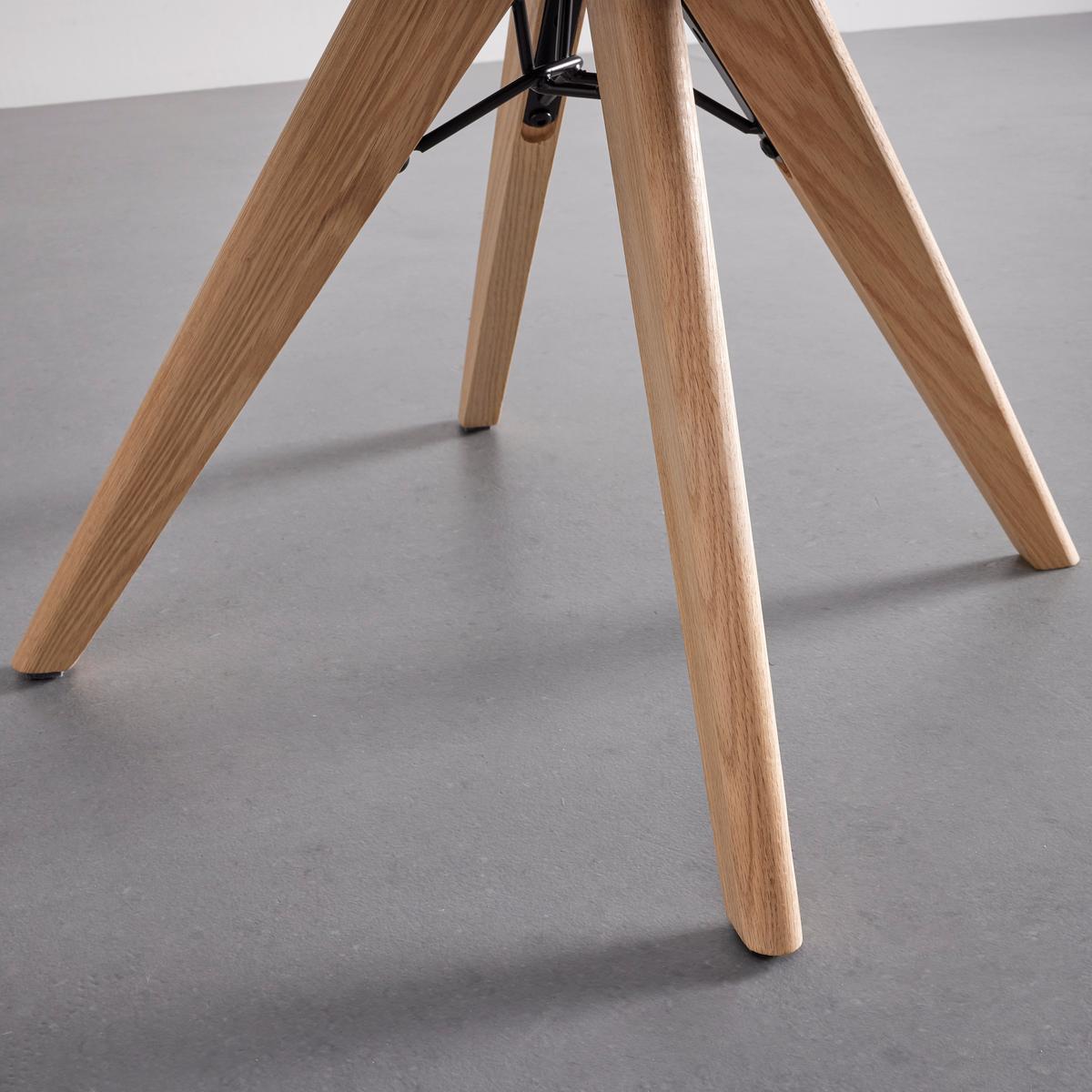 KRZESŁO Z PODŁOKIETNIKAMI LORE - kolor bukowy/jasnoszary, Modern, metal/drewno (59/84/60cm) - Bessagi Home