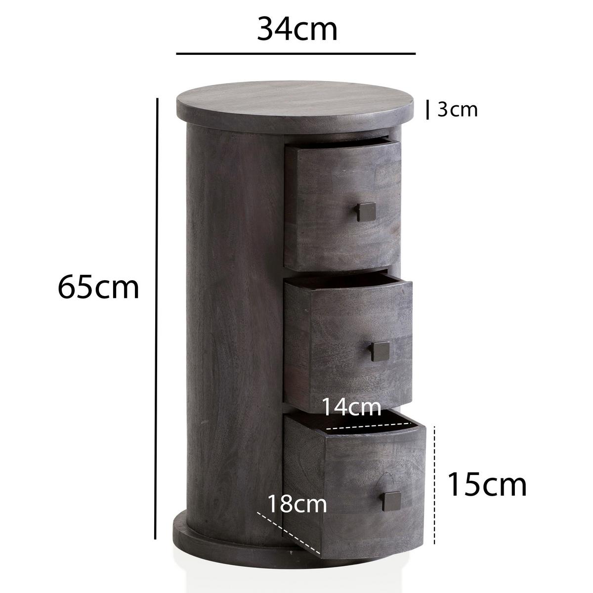 Mizica Wl6.843 - črna, Natur, kovina/les (34/65cm) - MID.YOU