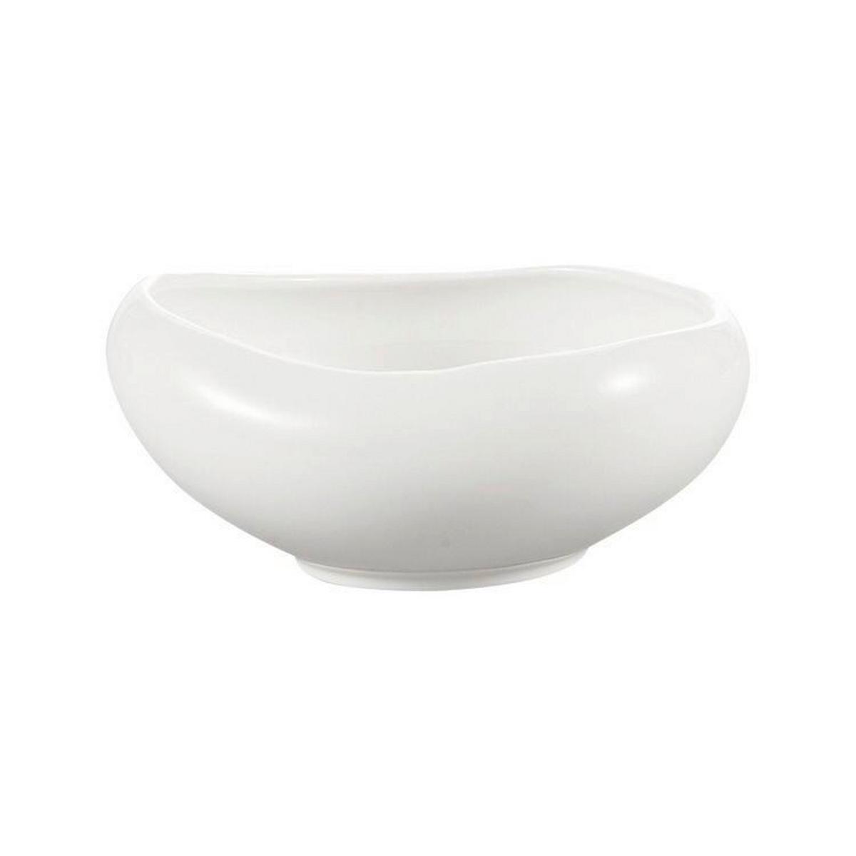 SERWIS OBIADOWO-ŚNIADANIOWY BARLES  25TLG - biały wysoki połysk, Basics, ceramika (30/30/10cm)