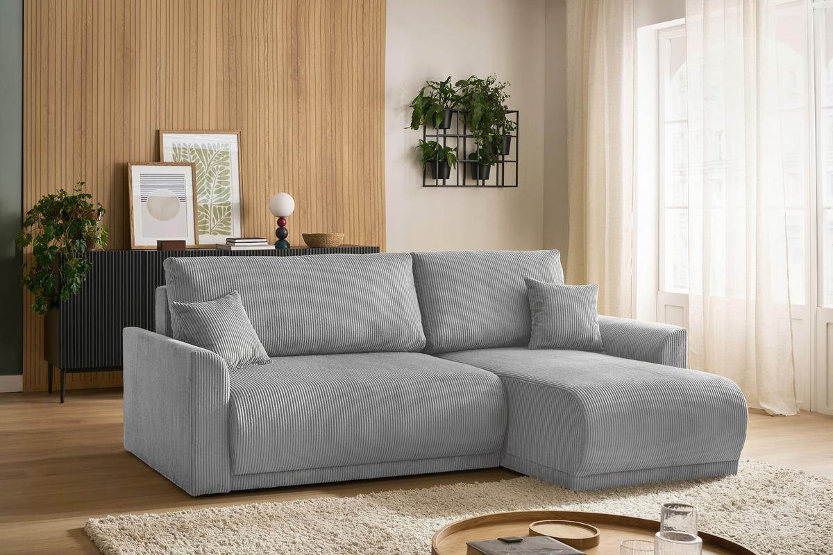 Coltar KIM - gri, Modern, lemn (233/146cm) - Modern Living