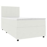 Boxbett Odin Creme ca. 90x200cm - Creme/Schwarz, KONVENTIONELL, Kunststoff/Textil (90/200cm) - Based