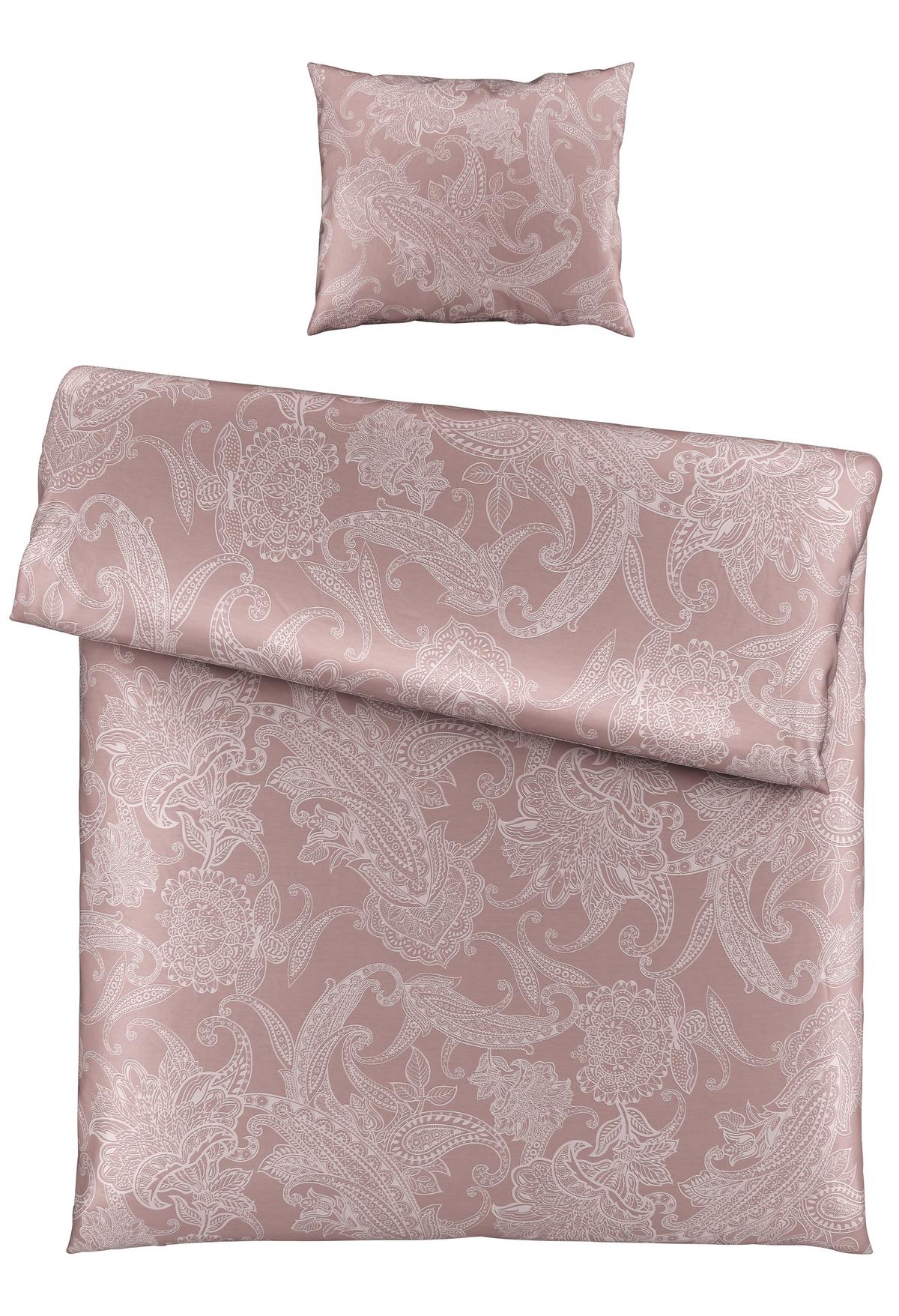 BETTWÄSCHESET AMAL - Mauve, Romantik / Landhaus, Textil (160/210cm) - Modern Living