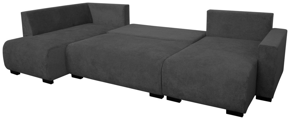 Canapea modulara VERONICE - albastru/antracit, Trend, textil (171/313/141cm) - Modern Living