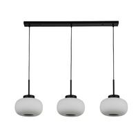 Függőlámpa Lumina 10271-3bk - fekete/fehér, Design, üveg/fém (104/130/24cm)