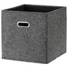 Faltbox Bobby ca. 34l - Schwarz, MODERN, Karton/Textil (33/32/33cm) - Premium Living