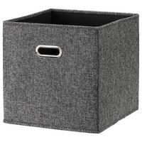 Faltbox Bobby ca. 34l - Schwarz, MODERN, Karton/Textil (33/32/33cm) - Premium Living