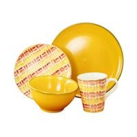 Kombinirani Servis Marbella, 16-Delni - rumena/rdeča, Trend, keramika - Creatable