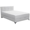 Box Krevet Freddie - svijetlo siva/crna, Konvencionalno, tekstil/metal (140/200cm)