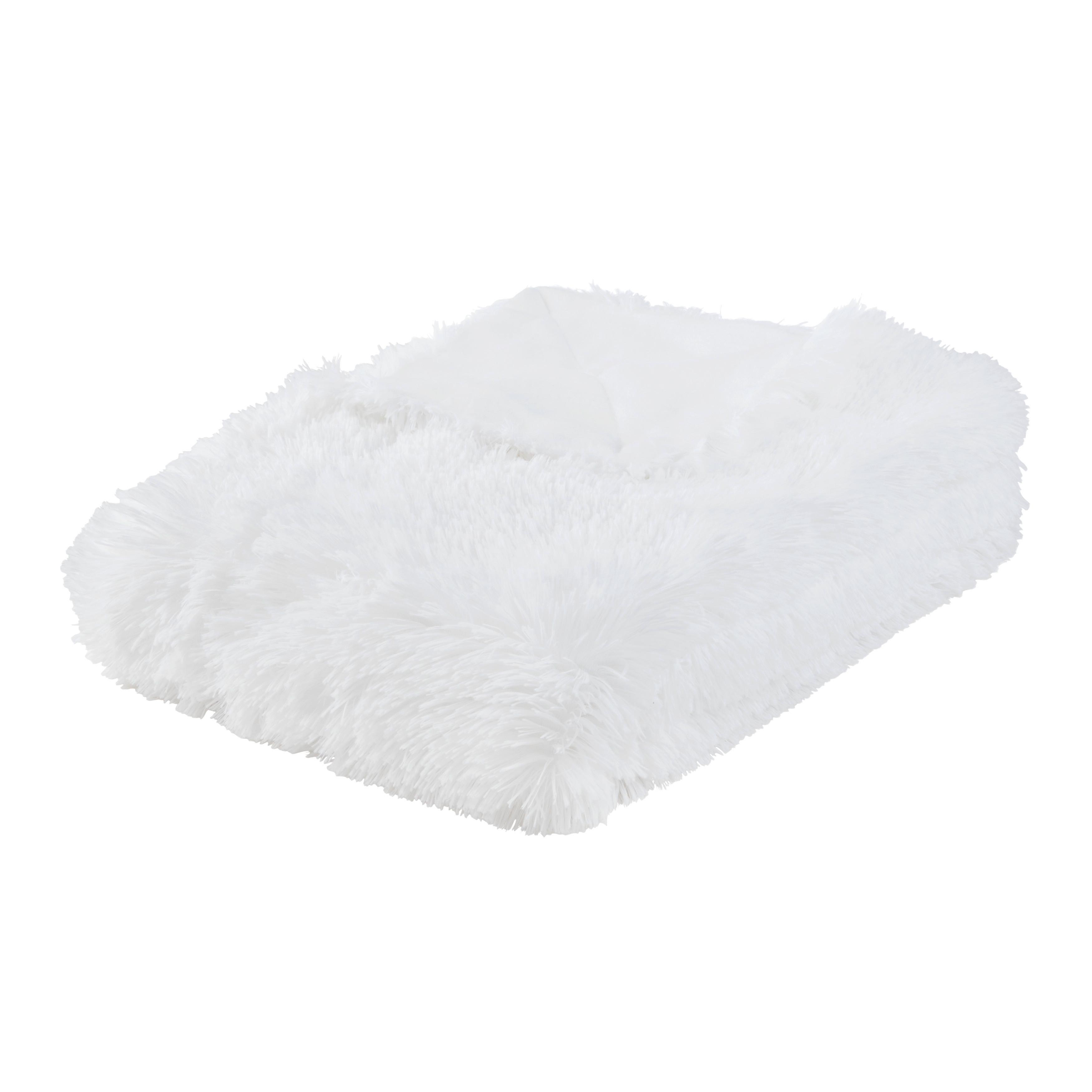 ODEJA FLUFFY - bela, Romantika, tekstil (130/180cm) - Nabo