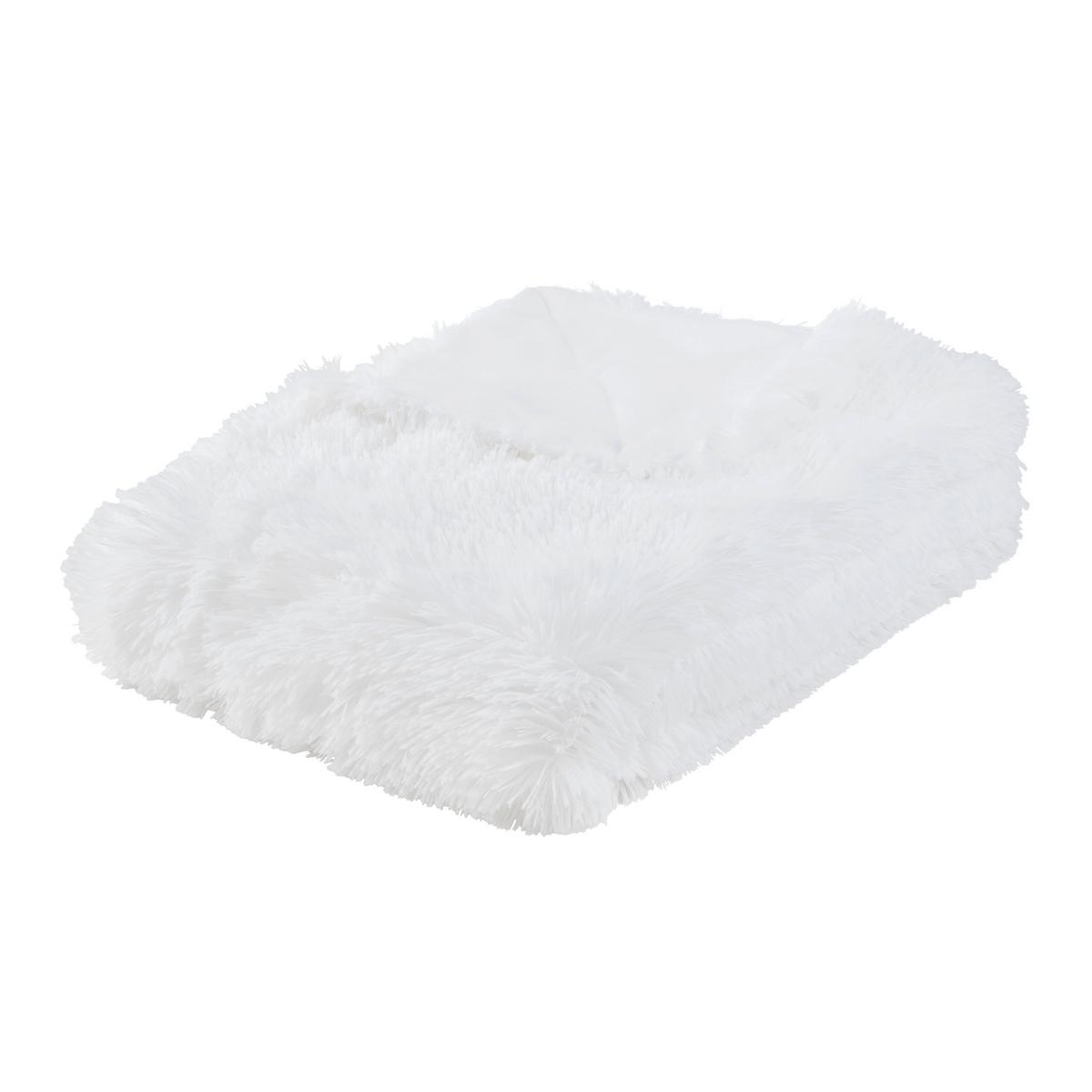 ODEJA FLUFFY - bela, Romantika, tekstil (130/180cm) - Nabo