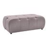 Hocker Sofi Flieder - Flieder/Schwarz, MODERN, Textil (128/48/70cm) - Premium Living