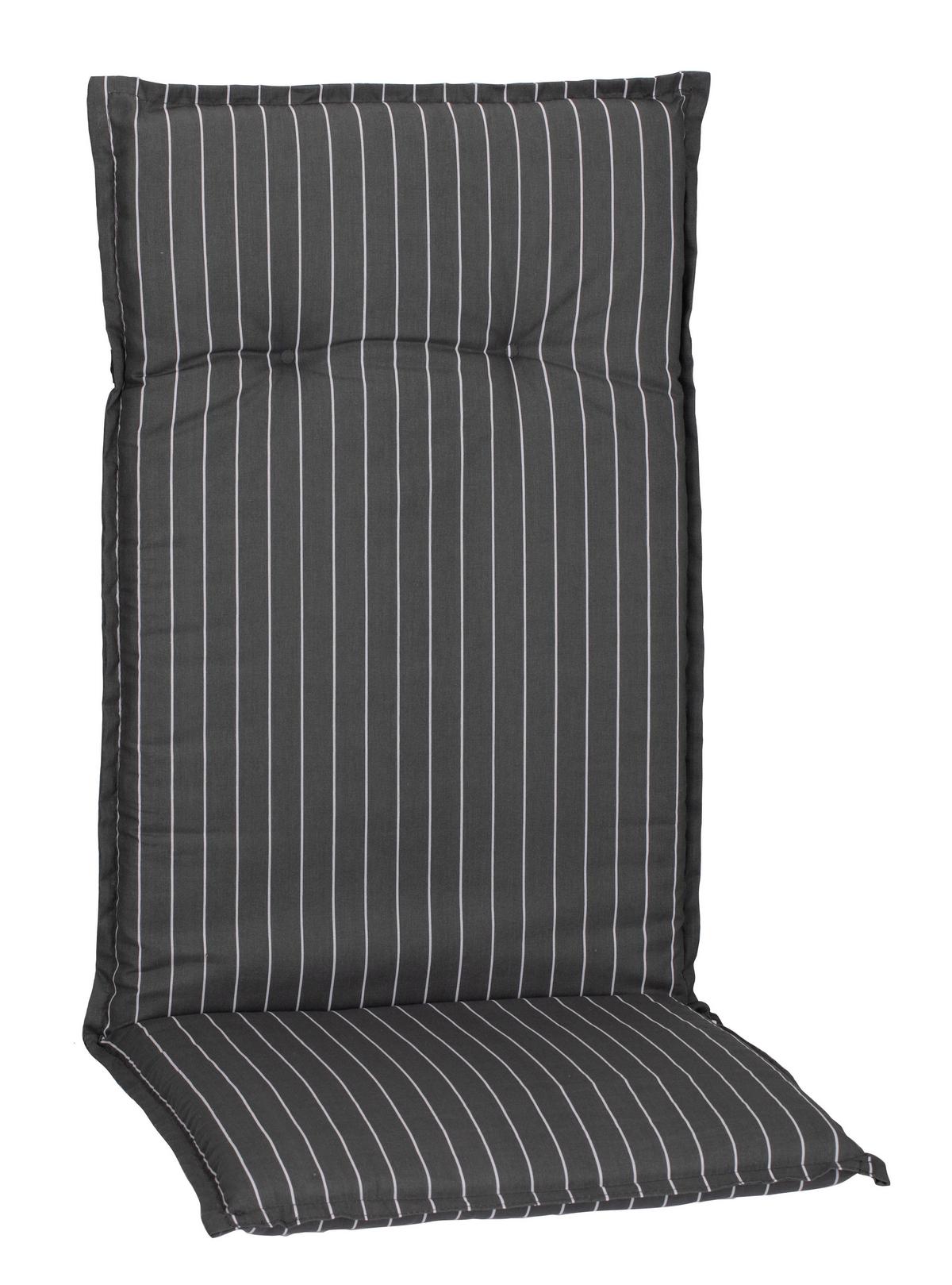 Hochlehner Auflagen Belm 4er-Set ca. 118x50cm Grau/Weiß - Weiß/Grau, Basics, Textil (118/50/6cm) - Gardenson