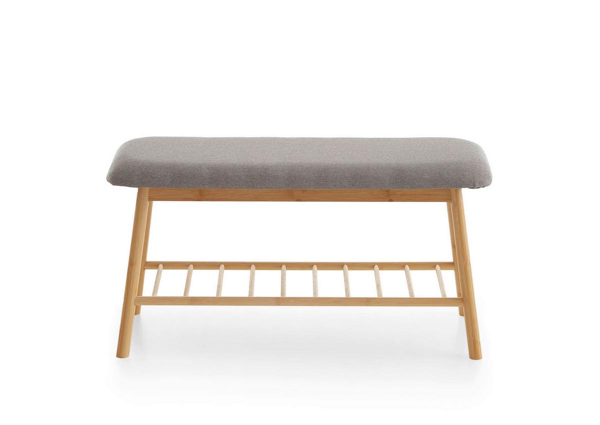 SITZBANK KLEINMÖBEL - Grau, Design, Holzwerkstoff/Textil (90/45/34cm) - MID.YOU