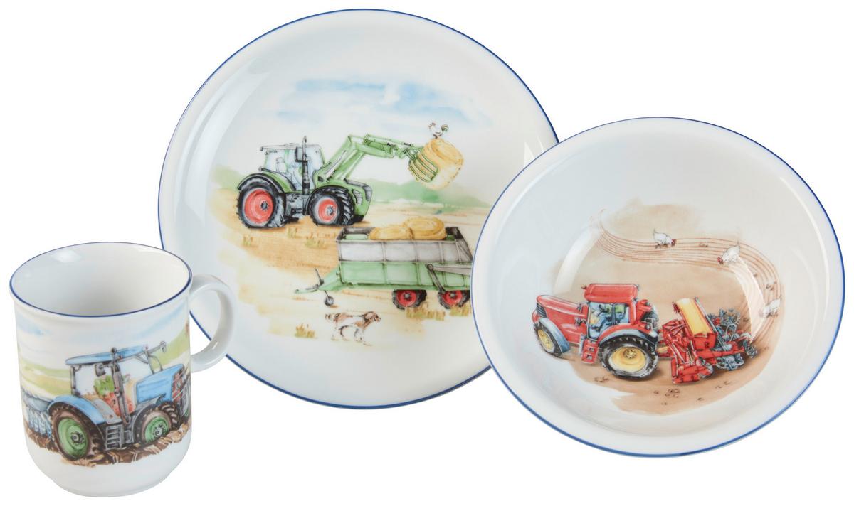 ZESTAW NACZYŃ DLA DZIECI 001.762036 - zielony/czerwony, Konventionell, ceramika - Seltmann Weiden