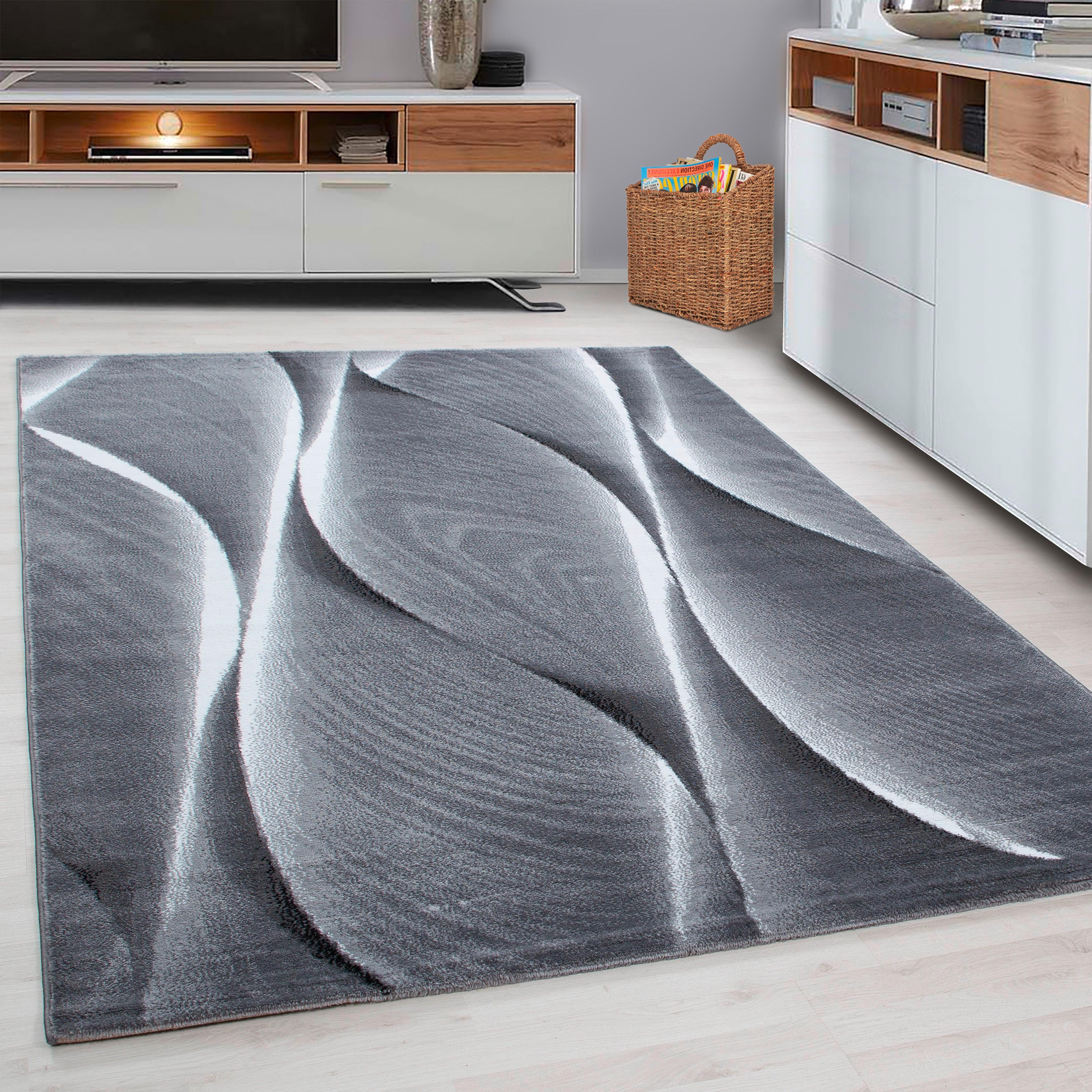 Webteppich Parma Schwarz ca. 120x170cm - Schwarz, KONVENTIONELL, Textil (120/170cm) - Novel