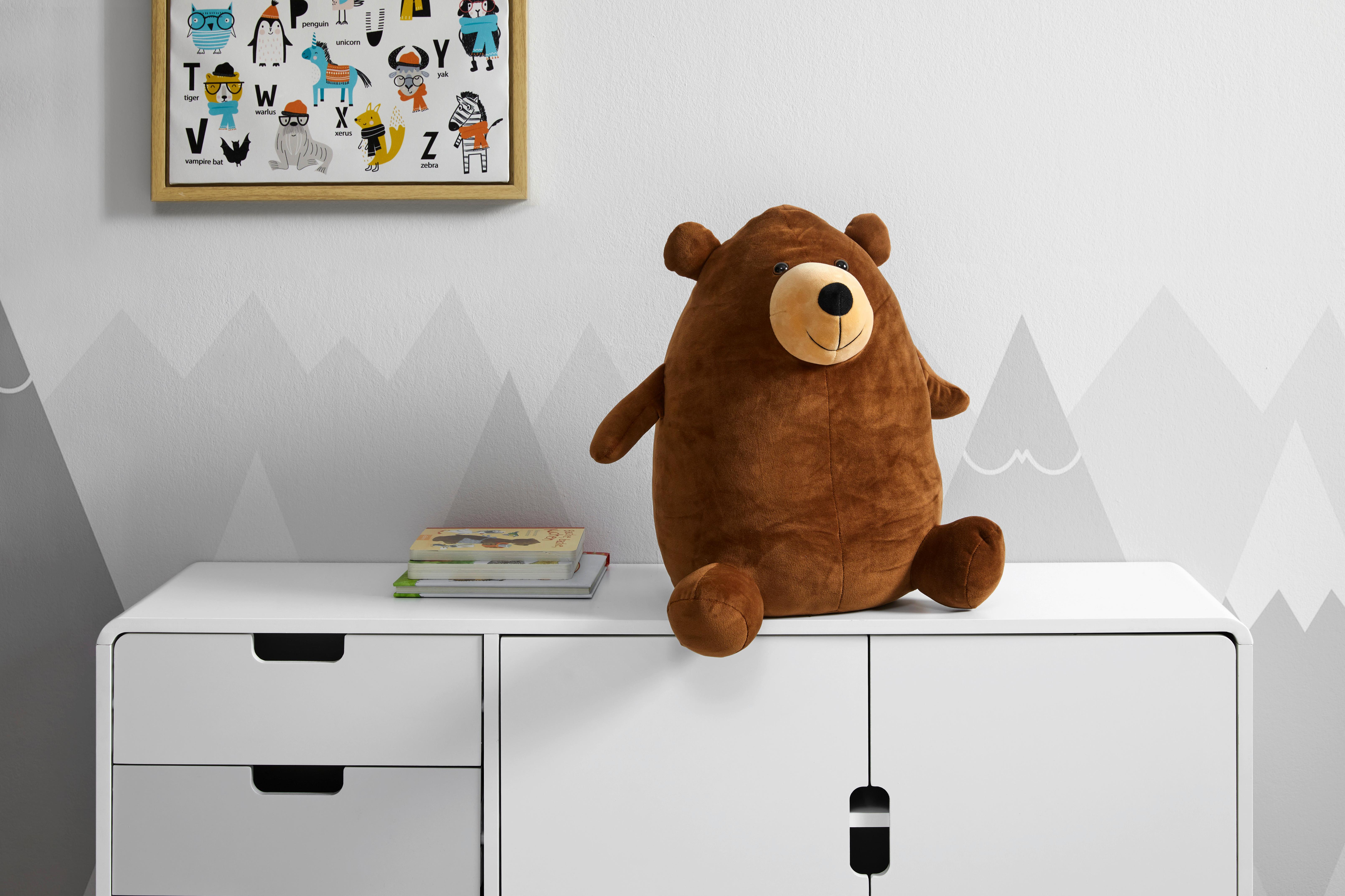 Plüssállat Fluffy - barna, Modern, textil (18/42cm) - Bessagi Kids