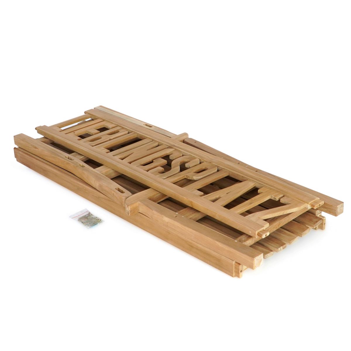 Gartenbank Lieblingsplatz Teak - Braun, Basics, Holz (63/91,5/150cm) - Gardenson