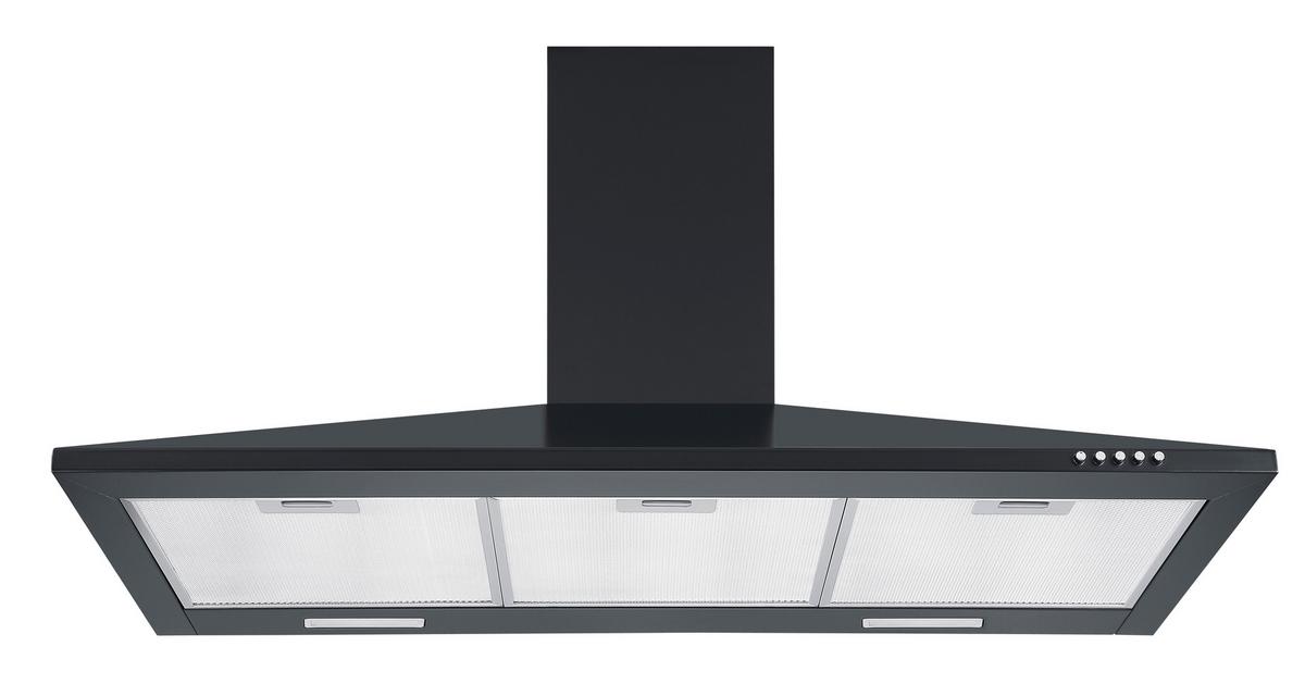 Kuhinjska Napa Karena, 90cm - črna, Basics, kovina (90/58-96/47,5cm) - Respekta