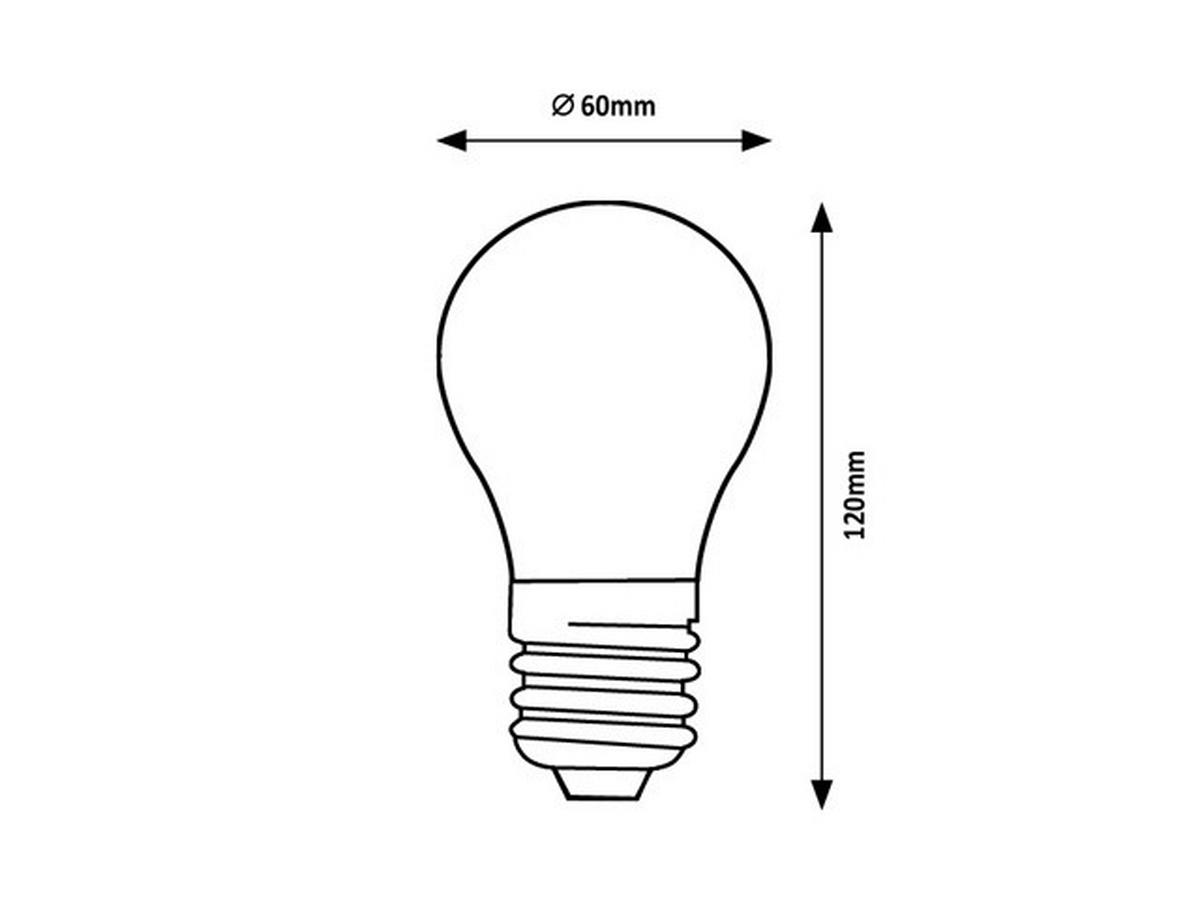 LED Fényforrás 11w E27 - Basics, műanyag/fém (6/12/6cm) - Rabalux