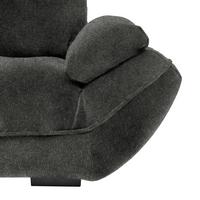 Wohnlandschaft Vivo Anthrazit - Anthrazit/Schwarz, MODERN, Kunststoff/Textil (179/63/317cm) - Premium Living