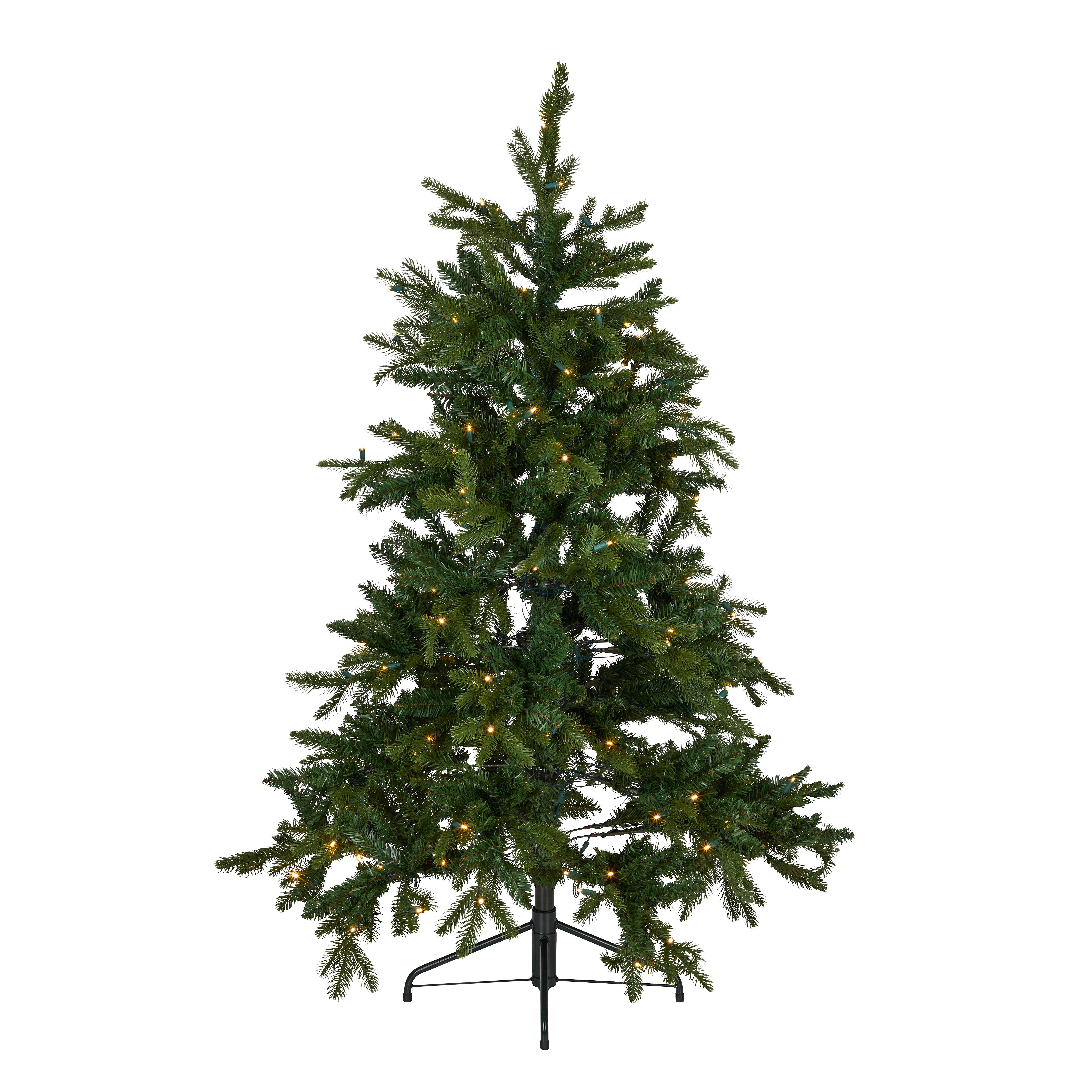 Weihnachtsbaum in Grün ca. 155cm - Grün, Basics, Kunststoff (107/155cm)