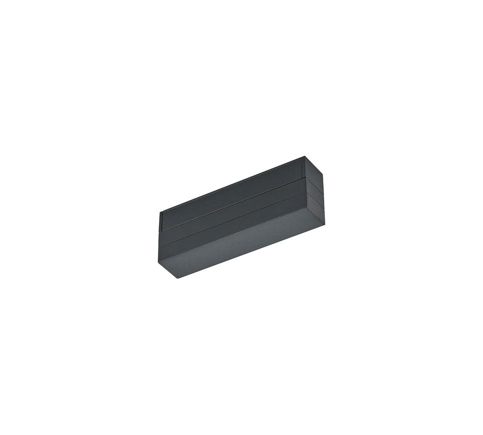 Schienensystem-Einspeiser Duoline Schwarz - Schwarz, Design, Kunststoff (13,5/3/5cm) - Trio Leuchten