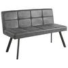 BANC COOPER - gris/noir, MODERN, métal/textile (140/85/60cm) - Mömax
