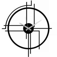 ZEGAR ŚCIENNY MINIMAL - czarny, Lifestyle, metal (43/49/0,15cm)