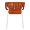 UTESTOL ANTONIA - orange/vit, Modern, metall/textil (58/76/59cm) - Bessagi Garden