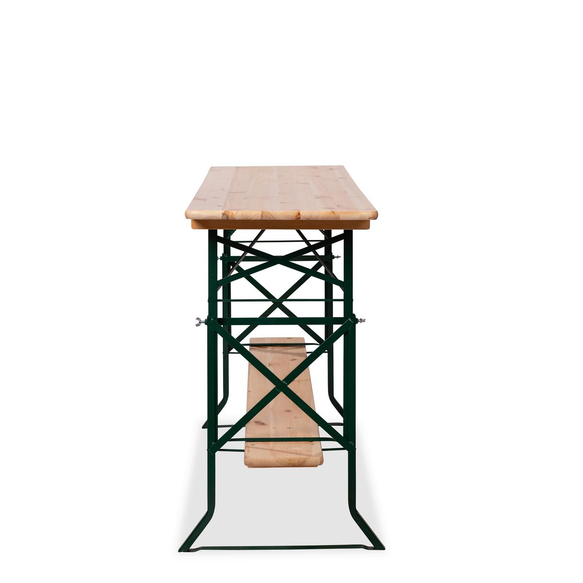 Erhöhungsset für Biertischgarnitur - Grün, Basics, Metall (68/78/4cm) - Gardenson