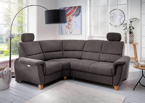 Wohnlandschaft Parole Anthrazit Struktur - Wildeiche/Anthrazit, KONVENTIONELL, Holz/Textil (186/237cm) - Livetastic