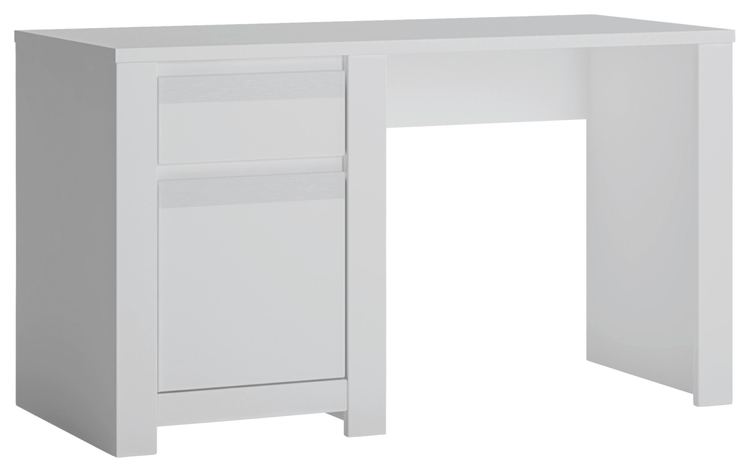 Radni Stol Novi - bijela, Moderno, drvni materijal (130/75/60cm) - Premium Living