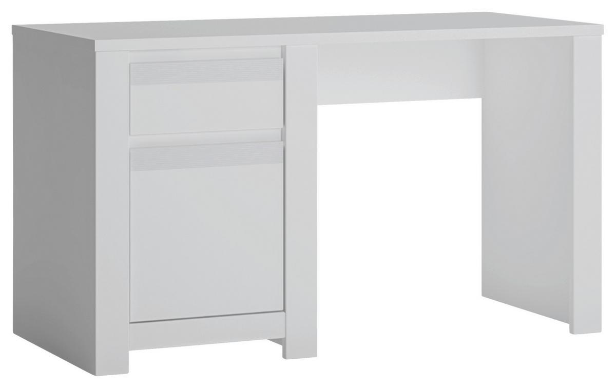 Radni Stol Novi - bijela, Moderno, drvni materijal (130/75/60cm) - Premium Living