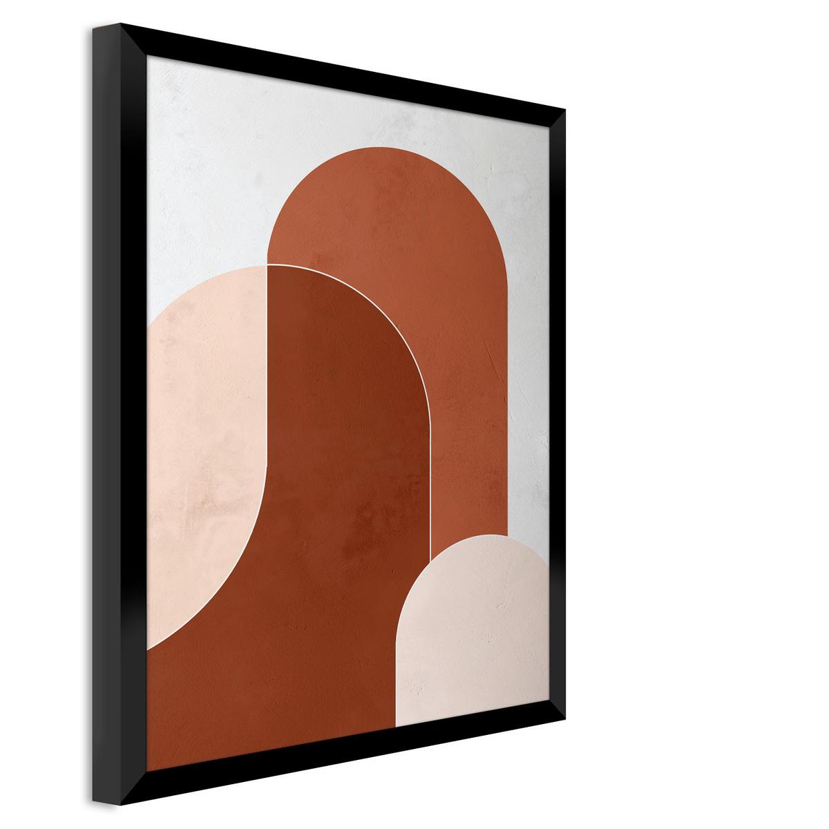 Bild Image ca. 30x40cm - Dunkelbraun/Beige, Holzwerkstoff/Papier (30/40cm) - Modern Living
