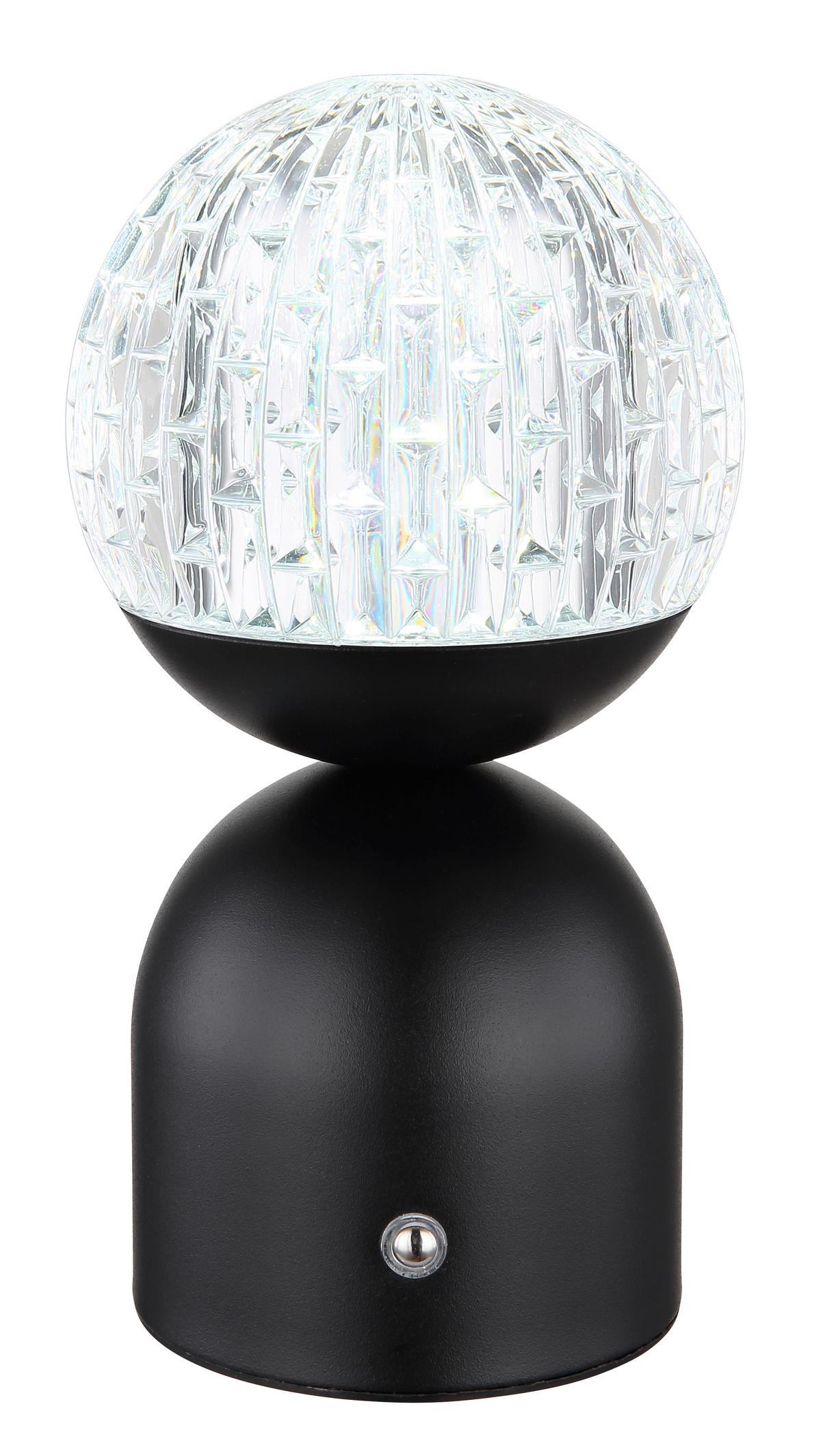 AKKU-TISCHLEUCHTE 21007S - Klar/Weiss, Basics, Kunststoff/Metall (10,5/20cm) - Globo