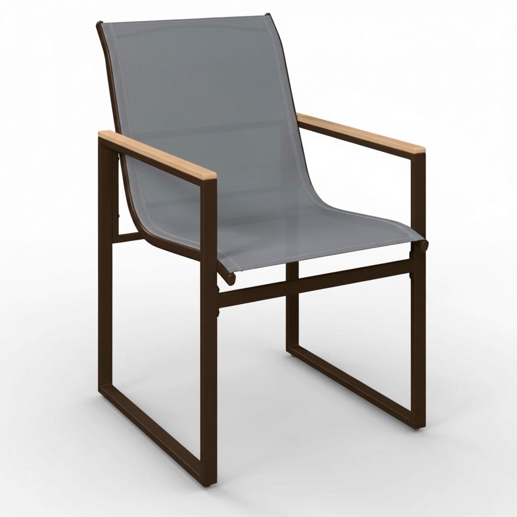 TRÄDGÅRDSSTOLAR SET MATTEO - grå/svart, Modern, metall/textil (56/86/53cm) - Bessagi Garden