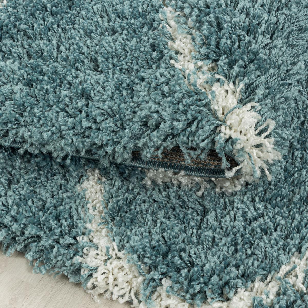 Hochflorteppich Salsa Blau ca. 280x370cm - Blau, Design, Textil (280/370cm)